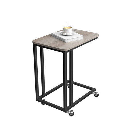 Rootz Coffee Table - Coffee Table With Castors - Modern Coffee Table - Industrial Coffee Table - Rustic Coffee Table - Chipboard - Steel - Greige-Black - 50 x 35 x 55 cm (L x W x H)