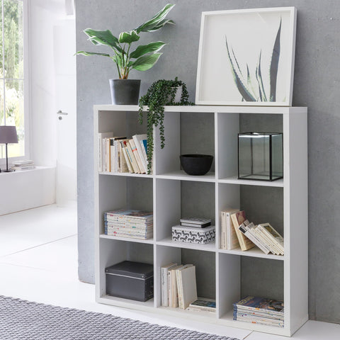 Rootz bookcase with 9 drawers - Cupboard - Chipboard - White