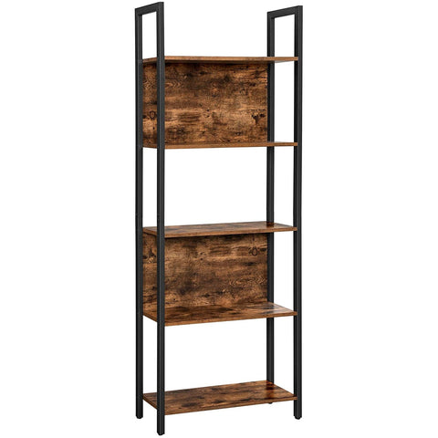 Rootz Kitchen Cabinet - Bookcase Industrial - Cupboards - Ladder Cabinet 5 Layers - 62 x 24 x 165 cm