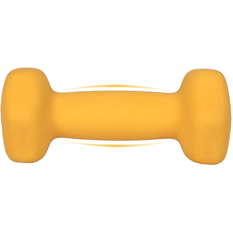 Rootz Dumbbells Set - 1 kg per Dumbell - Yellow Dumbells - Weights and Dumbbells - 2 Pieces