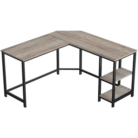 Rootz Desk - Work table - Office table - Desks - Grey/Black - 138 x 138 x 75 cm