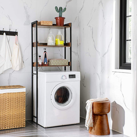 Rootz Bathroom cabinet - WC Cabinet - Storage rack - Bathroom furniture - Bathroom rack - Industrial - 63 x 25 x 165 cm