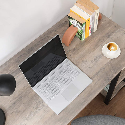 Rootz Desk - Work table - Office table - Desks - Grey/Black - 138 x 138 x 75 cm