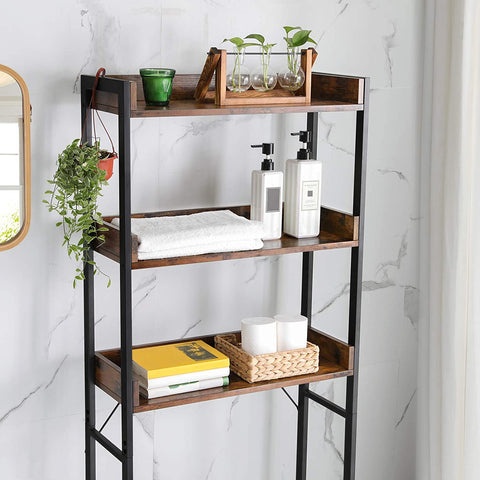 Rootz Bathroom cabinet - WC Cabinet - Storage rack - Bathroom furniture - Bathroom rack - Industrial - 63 x 25 x 165 cm