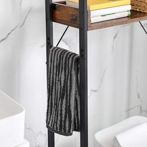 Rootz Bathroom cabinet - WC Cabinet - Storage rack - Bathroom furniture - Bathroom rack - Industrial - 63 x 25 x 165 cm