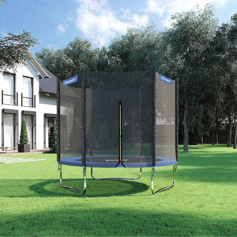 Rootz Trampoline With Safety Net - Trampolines - Garden - Black/Blue - Ø 183