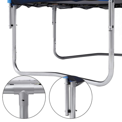 Rootz Trampoline With Safety Net - Trampolines - Garden - Black/Blue - Ø 183