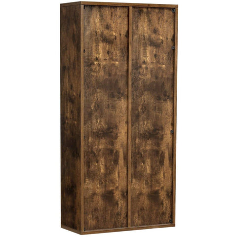 Rootz Bookcase - Storage Cabinet - 7 Compartments - Industrial - Wood - Brown - 50 x 24 x 106 cm