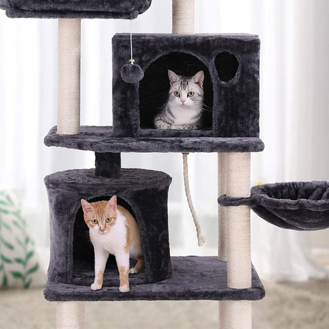 Rootz Cat Tree XL 152 CM - Luxury Cat House - Scratching Post - Cats - Cat