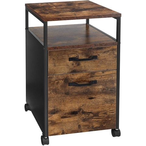 Rootz Ladeblok Industrial - Drawer blocks - Roll container with lock - 2 drawers - 41 x 45 x 66 cm