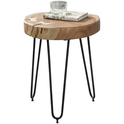 Rootz Side table - Side tables acacia wood - 30 x 30 x 41 cm