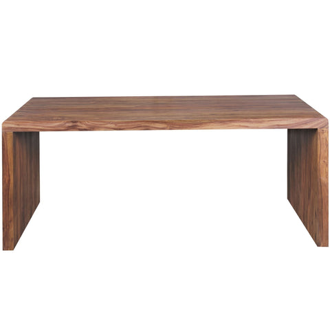 Rootz Desk - Solid Wood - Sheesham Computer Table 200 cm - Real Wood Design Filing Office Table in Country Style
