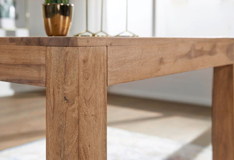 Rootz Dining Table - Acacia Wood - Dark Brown Country Style - Kitchen & Dining Design - 80cm