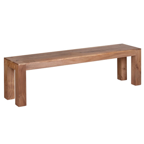 Rootz Dining Bench - Solid Wood Acacia - Natural Product - Country House Style - 160 x 45 x 35 cm