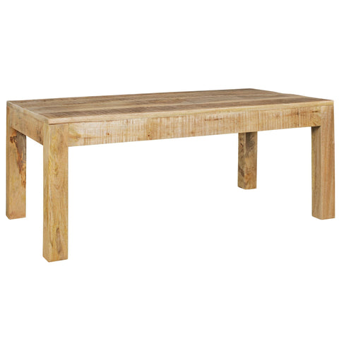 Rootz Table - Solid Wood - Natural Mango Wood - Rustic Country Style Coffee Table - Solid Wood Living Room Table - 110 x 60 x 47 cm