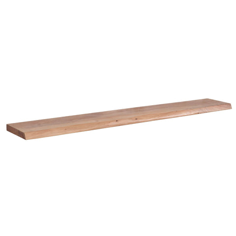 Rootz Wall Shelf - Solid Acacia Wood with Tree Edge - Design Floating Shelf - Natural Wood Wall Board - Country Style Hanging Shelf - 160 cm
