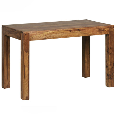 Rootz Dining Table - Solid Wood Sheesham 120 cm - Design Kitchen Table - Dark Brown - Country Style
