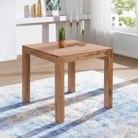 Rootz Dining Table - Acacia Wood - Dark Brown Country Style - Kitchen & Dining Design - 80cm