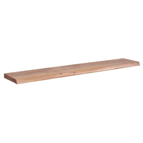 Rootz Wall Shelf - Solid Acacia Wood with Tree Edge - Design Floating Shelf - Natural Wood Wall Board - Country Style Hanging Shelf - 140 cm