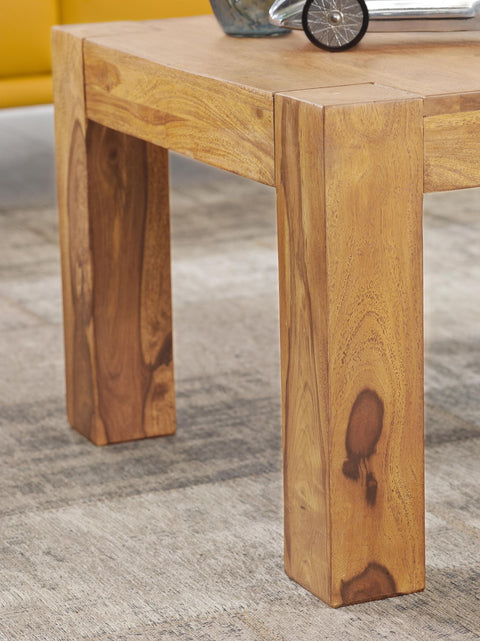 Rootz Coffee Table - Acacia Wood - Brown Country Style - Nature-inspired Dining Table - 60cm Wide