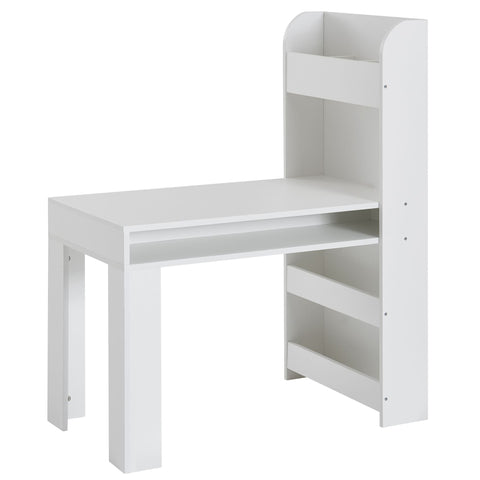 Rootz Children's Desk - Painting Table for Children's Room with Shelf - Modern Children's Table - Student Desk with Storage - Narrow School Desk -  90x50x110 cm