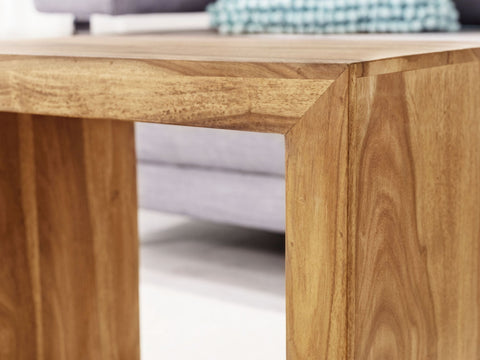 Rootz Nesting Tables - Set of 3 - Acacia Wood - Dark Brown - Country Style - Natural Wood - Living Room Side Tables