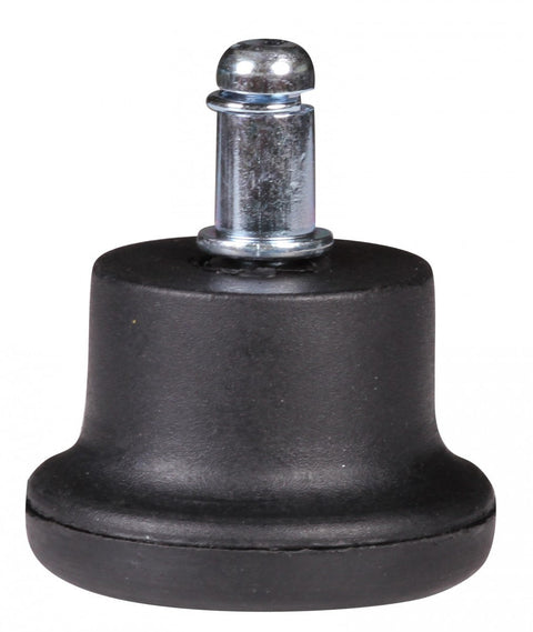 Rootz Floor Glides -  Set of 5 Black - Plastic Design  - 11mm Round Foot Glides for Office Chair