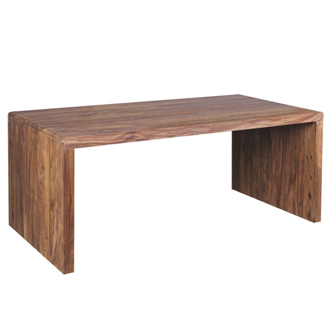 Rootz Desk - Solid Wood - Sheesham Computer Table 180 cm - Real Wood Design Filing Office Table in Country Style