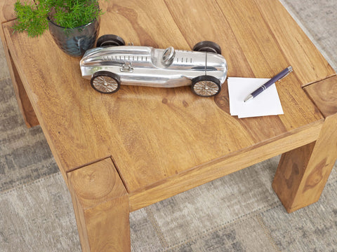 Rootz Coffee Table - Acacia Wood - Brown Country Style - Nature-inspired Dining Table - 60cm Wide