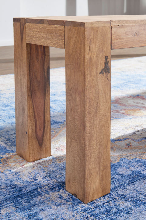 Rootz Dining Bench - Solid Wood Acacia - Natural Product - Country House Style - 120 x 45 x 35 cm
