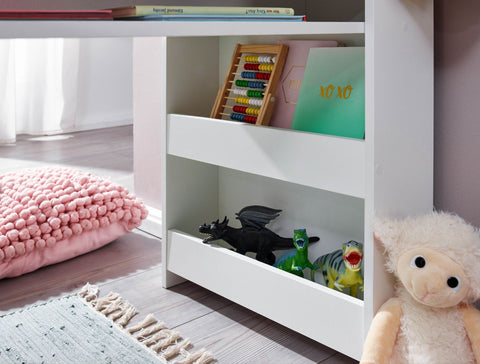Rootz Children's Desk - Painting Table for Children's Room with Shelf - Modern Children's Table - Student Desk with Storage - Narrow School Desk -  90x50x110 cm
