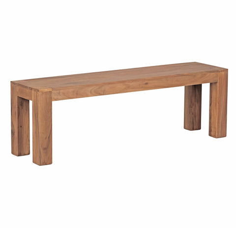 Rootz Dining Bench - Solid Wood Acacia - Natural Product - Country House Style - 140 x 45 x 35 cm