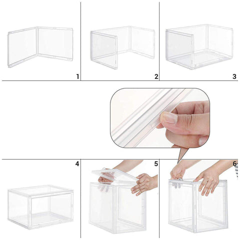 Rootz Shoe Storage Systems - Stackable Shoe Holder - Shoe Box - White - 28 x 36 x 22 cm