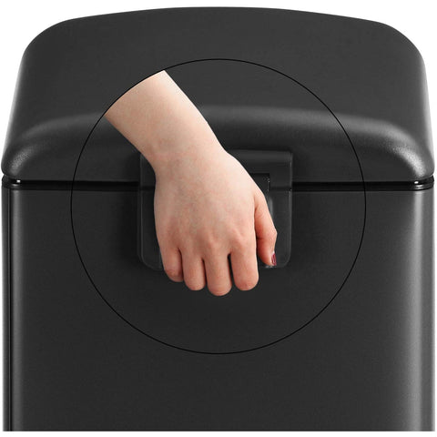 Rootz Pedal bin 30 L - Trash cans - Black - 34.5 x 61.5 x 27.5 cm (WxH x D)