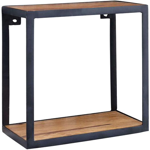 Rootz Massif - Wooden Wall Shelf - Brown - 35 x 35 x 18 cm