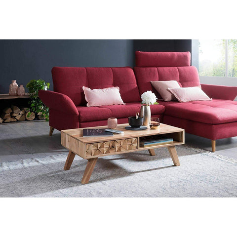 Rootz Coffee Table Wood - Handmade Coffee Table - Coffee Table - Acacia Wood - 95 x 35 x 50 cm