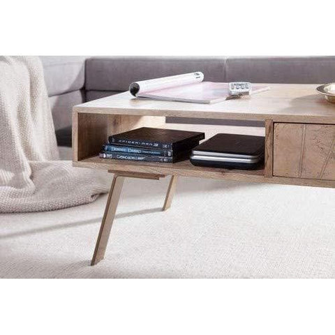 Rootz Coffee Table Wood - Wooden Coffee Tables - Living Room Table - 95 x 42 x 50 cm